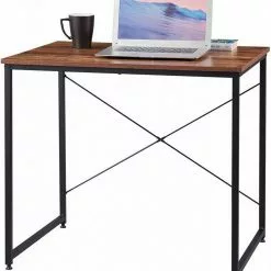 EUGAD Schreibtisch, Computertisch Esstisch Holz Stahl 80x60x70 cm Holz Vintage+schwarz Hell Eiche+schwarz, Hell Eiche+weiß, Marmor+schwarz -Eugad Möbel Einkaufen 31cc5711 d415 5f67 9893 41add7f12d36