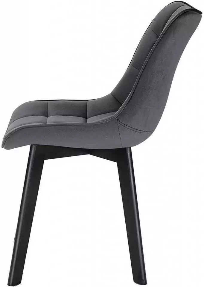 EUGAD Esszimmerstuhl (1 Stück), Wohnzimmerstuhl mit Rückenlehne, Polsterstuhl Küchenstuhl Weich Samt und Holz für ESS- und Wohnzimmer Dunkelgrau Dunkelgrün, Rosa, Schwarz 5 EUGAD Esszimmerstuhl (1 Stück), Wohnzimmerstuhl mit Rückenlehne, Polsterstuhl Küchenstuhl Weich Samt und Holz für ESS- und Wohnzimmer Dunkelgrau Dunkelgrün, Rosa, Schwarz – Bild 5