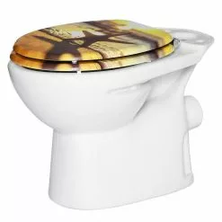 EUGAD WC-Sitz (1-St), Toilettensitz, WC Sitz mit Absenkautomatik, MDF, Holz, Softclose Scharnier Gr&uuml;ne Bl&auml;tter, Holzfarbe, Lilie, Seestern, Seestern Am Strand, Seestern Sonnenuntergang, Stone, &lrm;Lila Blume und Stones -Eugad Möbel Einkaufen 3378db08 9793 4796 b310 03c6105d6ab1