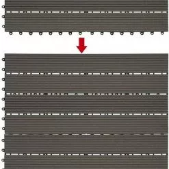 EUGAD WPC-Fliesen, WPC Fliesen Klickfliesen in Holzoptik 12 Stücke für 2m² Coffee Anthrazit, Grau, Hellgrau, Braun -Eugad Möbel Einkaufen 342f564a 0171 599d bf59 745d6bd9dc74