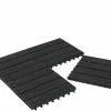 EUGAD WPC-Fliesen, 11 Stück WPC Terrassenfliesen 30x30cm Holzstruktur Anthrazit Coffee, Dunkelgrau, Hellgrau
