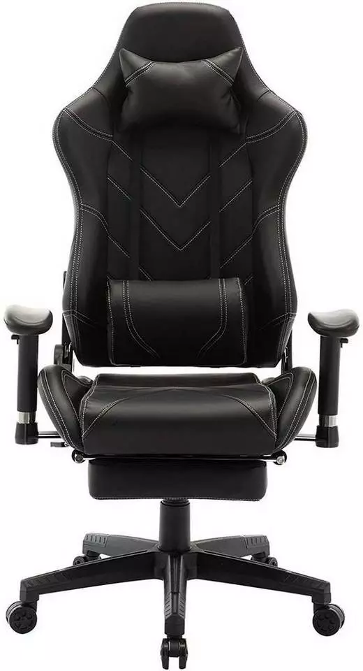 EUGAD Gaming Chair, Bürostuhl, Gaming Stuhl, Kunstleder, mit einstellbaren Armlehnen Rot Blau, Schwarz, Weiß 15 EUGAD Gaming Chair, Bürostuhl, Gaming Stuhl, Kunstleder, mit einstellbaren Armlehnen Rot Blau, Schwarz, Weiß – Bild 15