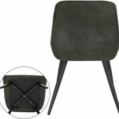 EUGAD Esszimmerstuhl, Polsterstuhl 2er-Set,Sitzfläche aus Stoffbezug Anthrazit, Dunkelbraun, Dunkelgrau -Eugad Möbel Einkaufen 37949f6a c049 50f4 858a bb1f232f1aa1