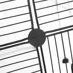 EUGAD Freigehege, Freigehege für Kaninchen Hasen Meerschweinchen Welpenauslauf Laufgitter mit Tür Doppelstöckig DIY 22 Platten Schwarz 140 x 70 x 70 cm -Eugad Möbel Einkaufen 37d7de1a bb5f 5764 9934 2dbb2a9e8f8f