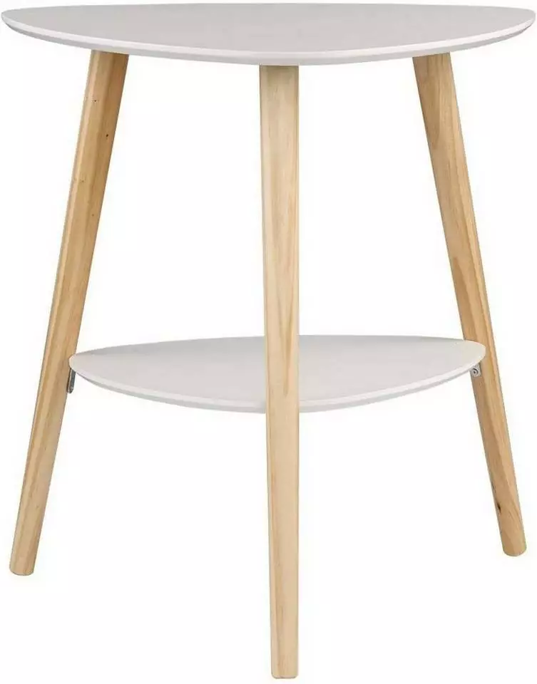 EUGAD Beistelltisch (1-St), Sofatisch Couchtisch Nachttisch Nachtkommode Nachtschrank Kaffeetisch mit 2 Ablagefäche Holzbeine MDF 50x40x55cm Weiß 5 EUGAD Beistelltisch (1-St), Sofatisch Couchtisch Nachttisch Nachtkommode Nachtschrank Kaffeetisch mit 2 Ablagefäche Holzbeine MDF 50x40x55cm Weiß – Bild 5