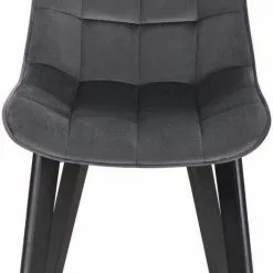 EUGAD Esszimmerstuhl (6 Stück), Wohnzimmerstuhl mit Rückenlehne, Polsterstuhl Küchenstuhl Weich Samt und Holz für ESS- und Wohnzimmer Schwarz Dunkelgrau, Dunkelgrün, Rosa -Eugad Möbel Einkaufen 38ff9da1 8dd2 4ed9 aed0 2d599e44f360