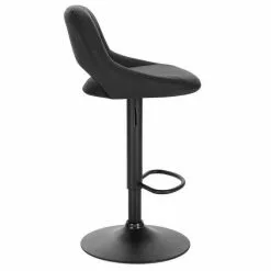 EUGAD Barhocker (2 St), 2er-Set 360° drehbar stufenlos höhenverstellbar mit Rückenlehne aus Kunstleder und Stahl Dunkelbraun Anthrazit, Grau -Eugad Möbel Einkaufen 393d4525 d80a 5283 9510 d6cbc8dc9902