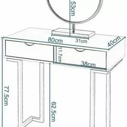EUGAD Schminktisch (1-St), Schminktisch Frisiertisch Kommode mit Spiegel modern Kosmetiktisch mit 3 Schubladen Weiß-Rosa-Golden -Eugad Möbel Einkaufen 3b2ef92a 45d2 447e b437 1a8acb05c6e2