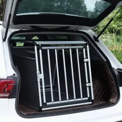EUGAD Tiertransportbox, Hundetransportbox Alu Hundebox Reisebox Autobox für Husky Samojede Weimaraner Labrador Golden Retriever 90 x 65 x 69 cm XXL Schwarz Grau -Eugad Möbel Einkaufen 3b31f72e e10c 41b6 96f6 23f088d033ee