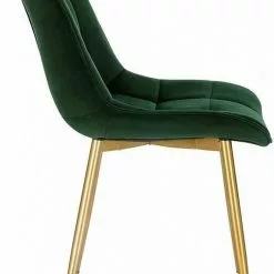 EUGAD Esszimmerstuhl, 4er-Set Küchenstühle Wohnzimmerstuhl mit Rückenlehne, Samt Sitzfläche, Gold Beine Grau Dunkelgr&uuml;n, Rosa, Schwarz -Eugad Möbel Einkaufen 3c2f6613 6a3a 54b7 8014 66a210b3ae59