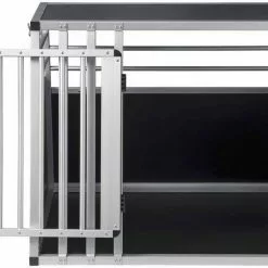 EUGAD Tiertransportbox, Hundetransportbox Alu Hundebox Reisebox Autobox für große Hunde Husky Samojede Weimaraner Border Collie Chow-Chow Shetland Sheepdog 80 x 65 x 65 cm XL Schwarz -Eugad Möbel Einkaufen 3cf36d85 9070 541e a7f0 0f13040eaaac