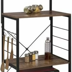 EUGAD Küchenregal, Standregal Bäckerregal mit 4 S-Haken, Industrie-Design, Vintage 9 EUGAD Küchenregal, Standregal Bäckerregal mit 4 S-Haken, Industrie-Design, Vintage -Eugad Möbel Einkaufen 3de63e41 b2ae 51a4 9e57 f3cbaba764eb