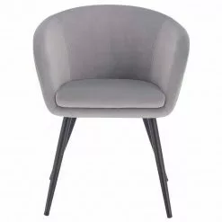 EUGAD Esszimmerstuhl, mit Armlehne, Retro Design, Samt, Metall Dunkelgrau Hellgrau, Schwarz -Eugad Möbel Einkaufen 4071fdde 10a0 52b8 9ce8 cb9664656efd