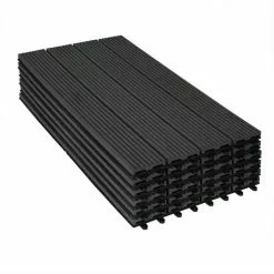 EUGAD WPC-Fliesen, WPC Fliesen Klickfliesen in Holzoptik 12 Stücke für 2m² Coffee Anthrazit, Grau, Hellgrau, Braun -Eugad Möbel Einkaufen 40fa84bc ff4d 42db b3eb 8a061dbe4bc3