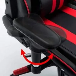 EUGAD Gaming-Stuhl (1 Stück), mit Fußstütze Racing Stuhl Drehstuhl Bürostuhl Schreibtischstuhl PC Stuhl mit Wippfunktion Höhenverstellbar Kunstleder Weiß Grau, Rot, Weiß -Eugad Möbel Einkaufen 41a547b7 68bd 4fe7 ba57 4d1263019533