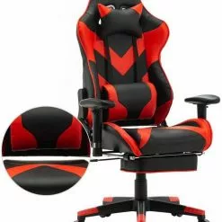 EUGAD Gaming Chair, Bürostuhl, Gaming Stuhl, Kunstleder, mit einstellbaren Armlehnen Rot Blau, Schwarz, Weiß 34 EUGAD Gaming Chair, Bürostuhl, Gaming Stuhl, Kunstleder, mit einstellbaren Armlehnen Rot Blau, Schwarz, Weiß -Eugad Möbel Einkaufen 41a78384 ef37 5148 b740 81e24a5021ec