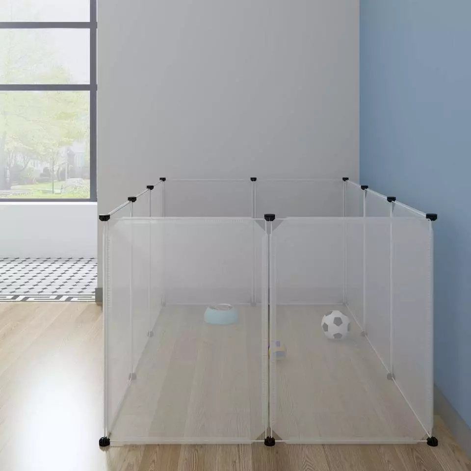 EUGAD Freigehege, Freigehege DIY Laufstall Kleintiere 154x104x74cm 4 EUGAD Freigehege, Freigehege DIY Laufstall Kleintiere 154x104x74cm – Bild 4