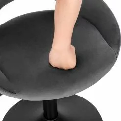 EUGAD Barhocker (6 St), Barstuhl Barsessel Sessel Loungesessel höhenverstellbar Clubsessel Cocktailsessel Drehsessel Samt Sitzhöhe 40–55 cm Rosa Dunkelgrau, Schwarz -Eugad Möbel Einkaufen 433bcb66 ad3b 44ae a535 5e6ff82456ac