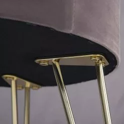 EUGAD Sitzhocker, Samthocker mit Stauraum, rund, mit stabilen goldenen Metallfüßen, Türkis Dunkelgrau, Dunkelgrün, Hellgrau, Rosa, Türkis -Eugad Möbel Einkaufen 43bd85d4 a197 5b04 b43e c26158ac23cc