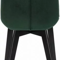 EUGAD Esszimmerstuhl (6 Stück), Wohnzimmerstuhl mit Rückenlehne, Polsterstuhl Küchenstuhl Weich Samt und Holz für ESS- und Wohnzimmer Schwarz Dunkelgrau, Dunkelgrün, Rosa -Eugad Möbel Einkaufen 4957dc54 57ff 5755 a3a9 123a20e770f7