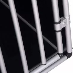 EUGAD Tiertransportbox, Hundetransportbox Alu Hundebox Reisebox Autobox für Husky Samojede Weimaraner Labrador Golden Retriever 90 x 65 x 69 cm XXL Schwarz Grau -Eugad Möbel Einkaufen 4ab78c60 d9c7 59e1 9b66 57116c189d51