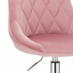 EUGAD Schreibtischstuhl (1 Stück), Bürohocker Rollhocker mit Rollen, Samt, höhenverstellbar, Rosa Dunkellgrau, Hellgrau -Eugad Möbel Einkaufen 4b0cbe52 6956 5ed9 ae97 f43140af8762