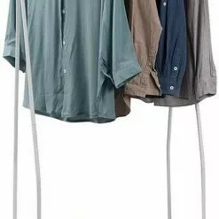 EUGAD Kleiderständer, Kleiderstange mit 2 Metallablagen Schwarz, Wei&szlig; -Eugad Möbel Einkaufen 4dc35bc4 2a99 5e77 95e9 a606681b9cc7