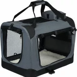 EUGAD Tiertransporttasche, Hundebox faltbar Hundetransportbox Auto Transportbox Reisebox Katzenbox Grau -Eugad Möbel Einkaufen 4e2e012d 022c 51e6 8a6a 6748293cb507