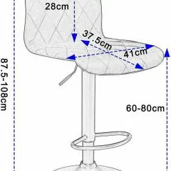 EUGAD Barhocker, 2er-Set Barstühle, Bezug in Samt Schwarz -Eugad Möbel Einkaufen 4ec9ab6e 9732 5542 aeb7 d761e128a40f