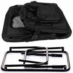 EUGAD Tiertransporttasche, Hundebox faltbar Hundetransportbox Auto Transportbox Reisebox Katzenbox Schwarz -Eugad Möbel Einkaufen 5067b870 1215 49ed 8f89 9505efdc06f2