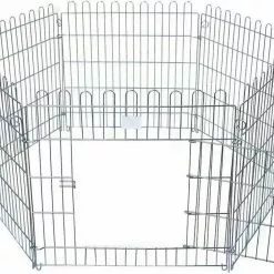 EUGAD Freigehege »0001TSL«, Welpenlaufstall Freilaufgehege mit Tür Für Hund