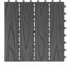 EUGAD WPC-Fliesen, 22 Stück WPC Terrassenfliesen 30x30cm Holzstruktur Coffee Anthrazit, Dunkelgrau, Hellgrau -Eugad Möbel Einkaufen 510a0664 ea0c 5c64 a769 e01ce2a6358f