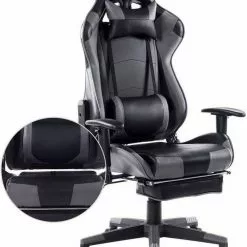 EUGAD Gaming Chair, Bürostuhl Schreibtischstuhl, Kunstleder, mit Ledenkissen Kopfstütze einstellbaren Armlehnen Weiß Grau, Rot, Weiß 32 EUGAD Gaming Chair, Bürostuhl Schreibtischstuhl, Kunstleder, mit Ledenkissen Kopfstütze einstellbaren Armlehnen Weiß Grau, Rot, Weiß -Eugad Möbel Einkaufen 54070ef5 ca13 50c4 a891 c6038aedaff6