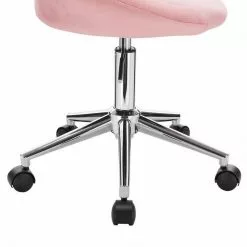 EUGAD Schreibtischstuhl (1 Stück), Bürohocker Rollhocker mit Rollen, Samt, höhenverstellbar, Rosa Dunkellgrau, Hellgrau -Eugad Möbel Einkaufen 5505e477 4217 590c b54f c657fc08170e