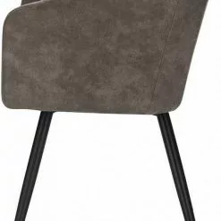 EUGAD Esszimmerstuhl, 4er-Set Esszimmerstuhl Polsterstuhl aus Stoffbezug Dunkelbraun Grau -Eugad Möbel Einkaufen 55926e92 fc8e 5204 ad6f 6d1456152e17