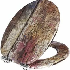 EUGAD WC-Sitz (1-St), Toilettensitz, WC Sitz mit Absenkautomatik, MDF, Holz, Softclose Scharnier Gr&uuml;ne Bl&auml;tter, Holzfarbe, Lilie, Seestern, Seestern Am Strand, Seestern Sonnenuntergang, Stone, &lrm;Lila Blume und Stones -Eugad Möbel Einkaufen 56695488 1f14 500d 9971 953c9eddde96