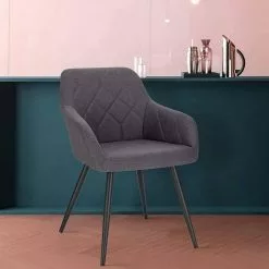 EUGAD Esszimmerstuhl (1 Stück), Wohnzimmerstuhl aus Leinen Polsterstuhl mit Armlehnen und Rückenlehne schwarze Gestell aus Metall Hellgrau Dunkelgrau 24 EUGAD Esszimmerstuhl (1 Stück), Wohnzimmerstuhl aus Leinen Polsterstuhl mit Armlehnen und Rückenlehne schwarze Gestell aus Metall Hellgrau Dunkelgrau -Eugad Möbel Einkaufen 56fe21c1 672b 4ac8 96d9 8e2bf5ca3fef