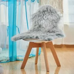 Teppich, EUGAD, Lammfell Schaffell echtes Naturfell Wohnzimmer Bettvorleger Sofa Matte Grau Wei&szlig; -Eugad Möbel Einkaufen 577867f5 a826 5c19 b33b 5d139b34bb81