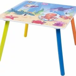 EUGAD Sitzgruppe, Kindersitzgruppe 1 Kindertisch und 2 Kinderstühle Set Kinderschreibtisch aus Wassertiere Serie Bunt -Eugad Möbel Einkaufen 593a8773 3352 5e23 b579 3904db489df7