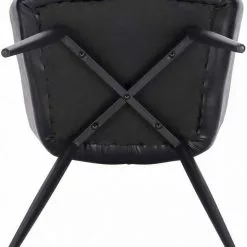 EUGAD Esszimmerstuhl, 4er-Set Esszimmerstuhl aus Kunstleder Metallbeine Dunkelbraun Schwarz -Eugad Möbel Einkaufen 5ae37c99 a354 53a9 a1d2 d7baf66e8902