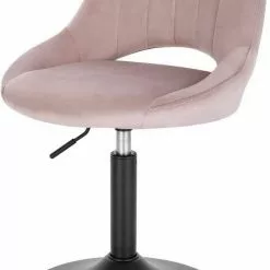 EUGAD Barhocker (2 St), Barstuhl Barsessel Sessel Loungesessel höhenverstellbar Clubsessel Cocktailsessel Drehsessel Samt Sitzhöhe 40–55 cm Rosa Dunkelgrau, Schwarz -Eugad Möbel Einkaufen 5b08e940 b6ee 4312 bbf5 7f6cd0790718