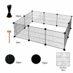 EUGAD Freigehege, Freigehege DIY Laufstall Kleintiere 109x74x39cm -Eugad Möbel Einkaufen 5c5236ee 2507 5b1e a58a 74f8d0eca24e