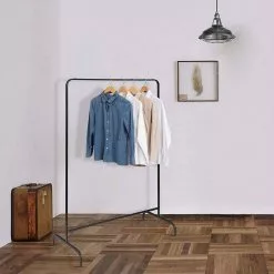 EUGAD Garderobenständer, (1 St), Kleiderständer, Kleiderstange, Metall, Weiß Schwarz, Weiß -Eugad Möbel Einkaufen 5c566692 d809 5a4c 8c4d d078884628eb