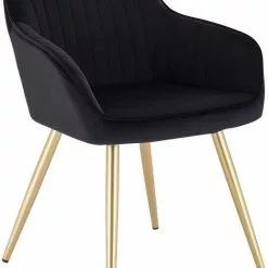 EUGAD Polsterstuhl (Set, 1 Stück), Esszimmerstuhl Küchenstuhl Samt, mit goldener Metallbeinen Blau, Bordeaux, Dunkelgrau, Dunkelgrün, Hellgrau, Rosa, Schwarz -Eugad Möbel Einkaufen 5df71256 3b88 4b1e 99de e377f8ae86dd