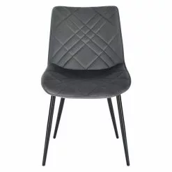 EUGAD Esszimmerstuhl (2 Stück), Küchenstuhl, Polsterstuhl Stuhl,Wohnzimmerstuhl ohne Armlehne, Metallbeine, Samt, Hellgrau Dunkelgrau, Schwarz -Eugad Möbel Einkaufen 5f35b603 8077 453a 904c 93b3ca29f3f4