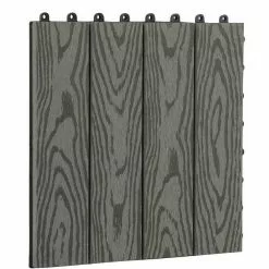 EUGAD WPC-Fliesen, WPC Fliesen Klickfliesen in Holzoptik 22 Stücke für 2m² Hellgrau Anthrazit, Braun, Coffee -Eugad Möbel Einkaufen 5f58480d a7d2 5c02 8a95 7ec2548fdb30