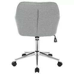 EUGAD Schreibtischstuhl, Bürostuhl Bürohocker Rollhocker aus Leinen Hellgrau Duneklgrau -Eugad Möbel Einkaufen 620c66e4 afd2 598c 8d45 9d8e8dc9e10b