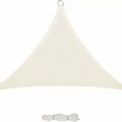 EUGAD Sonnensegel »0211ZYF«, Sonnenschutz Terrasse HDPE Dreieckig Creme -Eugad Möbel Einkaufen 635c4e26 31c4 53fb ab26 91cb94ee1504