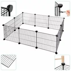 EUGAD Freigehege, Freigehege DIY Laufstall Kleintiere 109x74x39cm -Eugad Möbel Einkaufen 6455b8c1 41ed 5403 8580 1735209583ce