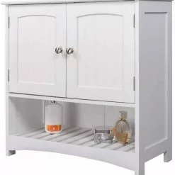 EUGAD Waschbeckenunterschrank Badschrank Unterschrank ohne Waschbecken Weiß